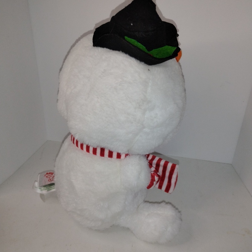 2022 Cuddle Barn Caroling Cuties Plush Snowman 10" Tall Animated Stuffed Animal - Picture 8 of 9